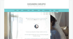 Desktop Screenshot of cassandracarlopio.com